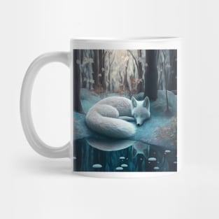 Winter Snow Fox #001 Mug